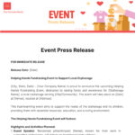 Free Press Release Templates   Edit Online & Download | Template For Press Release Template Sample Free