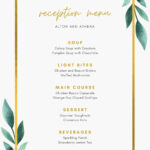 Free Printable And Customizable Fancy Menu Templates | Canva For Free Menu Sample Templates