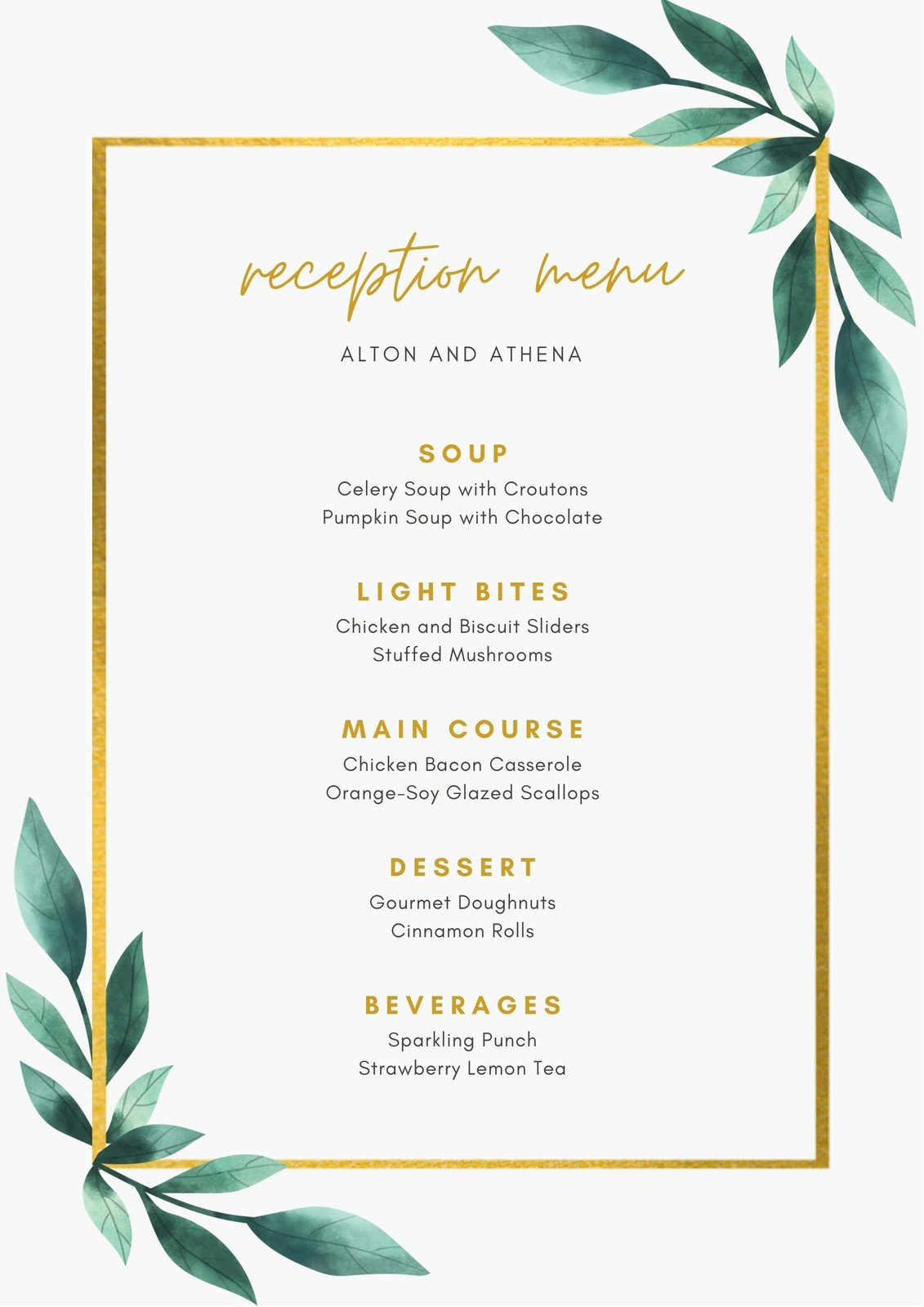 Free Printable And Customizable Fancy Menu Templates | Canva for Free Menu Sample Templates