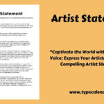 Free Printable Artist Statement Templates [Pdf, Word] Middle, High For Sample Artist Statement Template