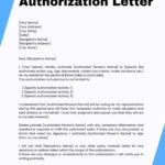 Free Printable Authorization Letter Templates [Word, Pdf] Claim Intended For Authorization Letter Template Sample