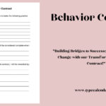 Free Printable Behavior Contract Templates [Pdf, Word] Home, Adults With Regard To Sample Behavior Contract Template