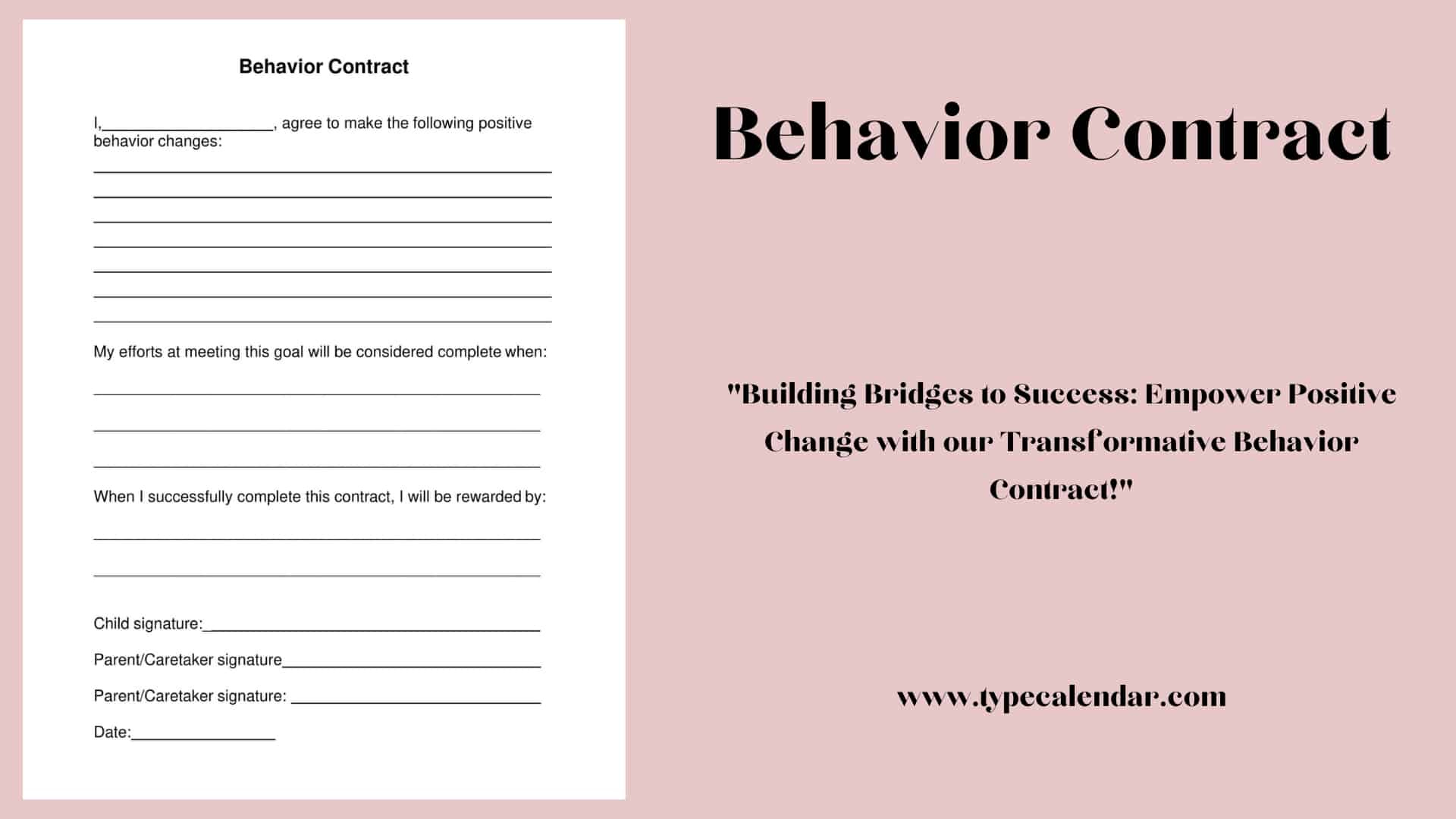 Free Printable Behavior Contract Templates [Pdf, Word] Home, Adults with regard to Sample Behavior Contract Template
