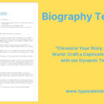 Free Printable Biography Templates [Word, Pdf] Students, Work For Biosketch Template Sample