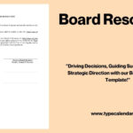 Free Printable Board Resolution Templates [Pdf, Word] Examples In Board Resolutions Template Sample