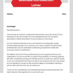 Free Printable Business Introduction Letter Templates [Word, Pdf] With Regard To Business Introduction Letter Sample Templates