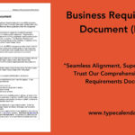 Free Printable Business Requirements Document (Brd) Templates [Pdf In Brd Document Sample Template