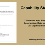 Free Printable Capability Statement Templates [Pdf, Word] Within Capability Statement Sample Template