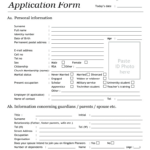 Free Printable Church Membership Forms Throughout Membership Form Sample Template