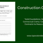 Free Printable Construction Contract Templates [Pdf & Word] Sample Pertaining To Construction Contract Template Sample Free