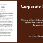 Free Printable Corporate Bylaws Templates [Word, Pdf] Inside Free Bylaws Sample Template