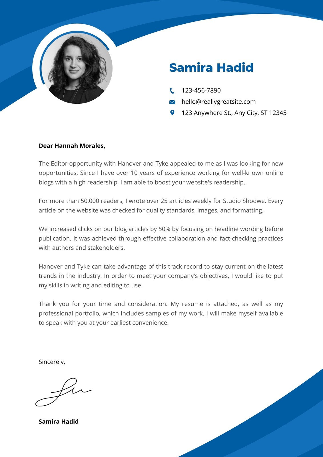 Free Printable Cover Letter Templates You Can Customize | Canva for Free Cover Letter Sample Template