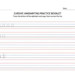 Free Printable Cursive Writing Worksheet Templates | Canva Regarding Handwriting Sample Template