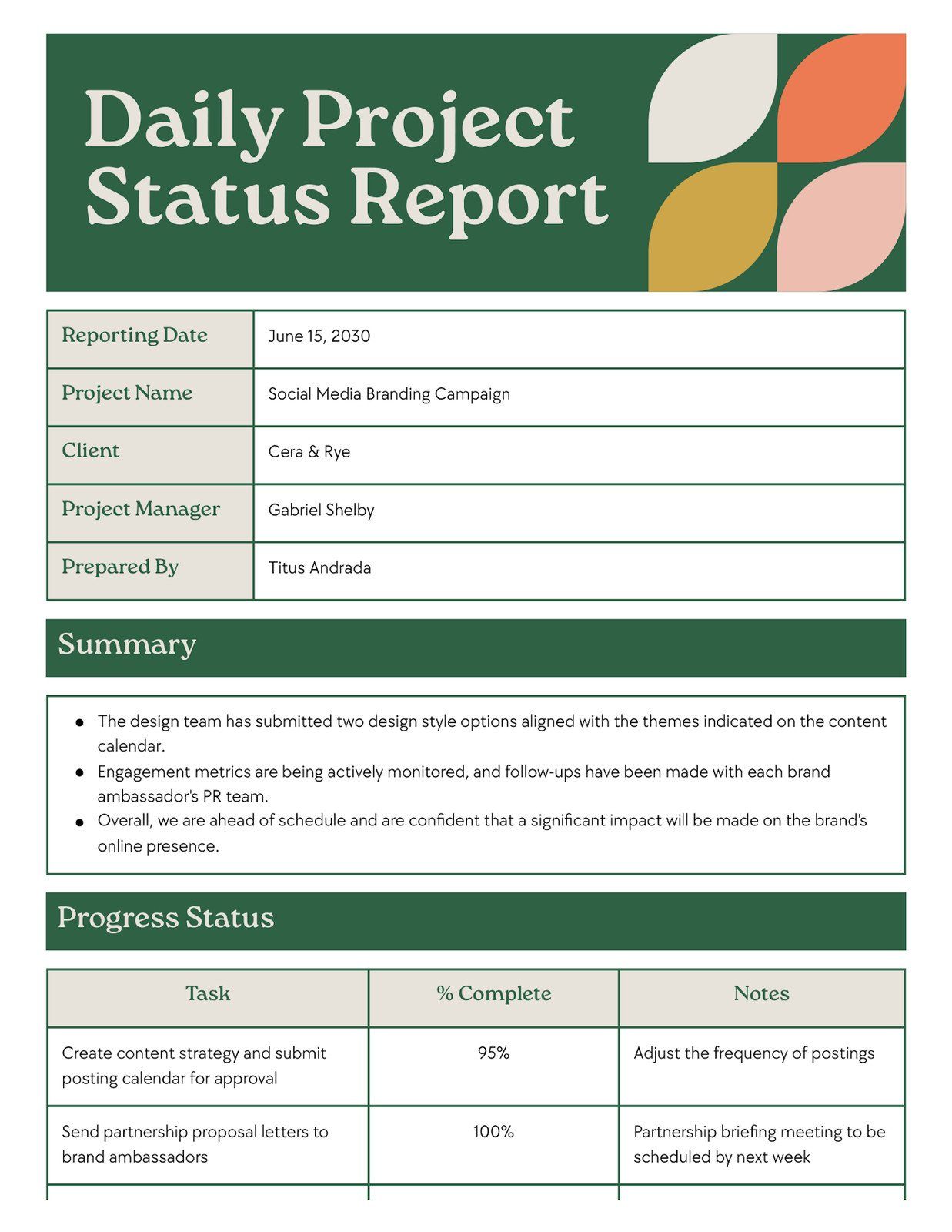 Free Printable, Customizable Daily Report Templates | Canva in Sample Activity Report Template