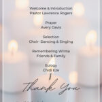 Free Printable, Customizable Funeral Program Templates | Canva For Memorial Service Sample Templates