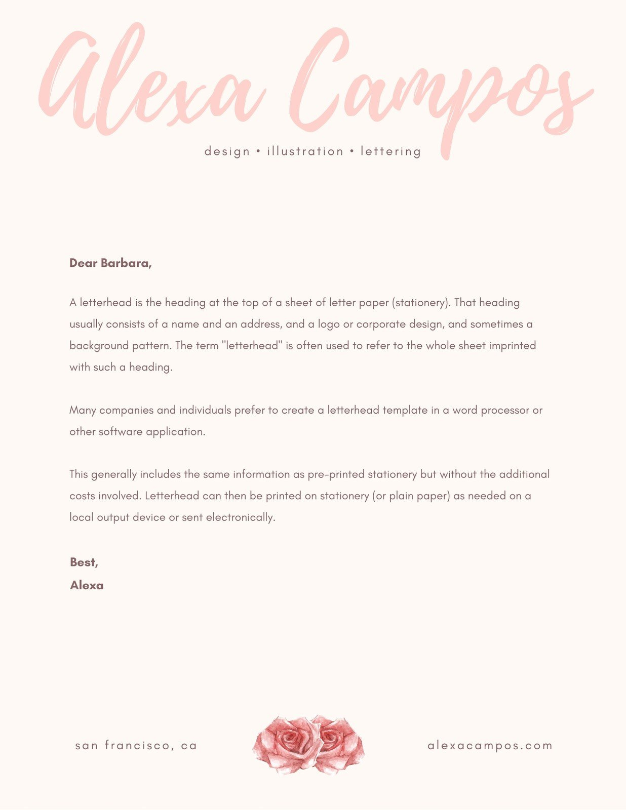 Free Printable, Customizable Personal Letterhead Templates | Canva regarding Personal Letterhead Template Sample