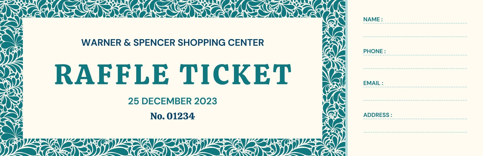 Free, Printable, Customizable Raffle Ticket Templates | Canva pertaining to Raffle Ticket Sample Template