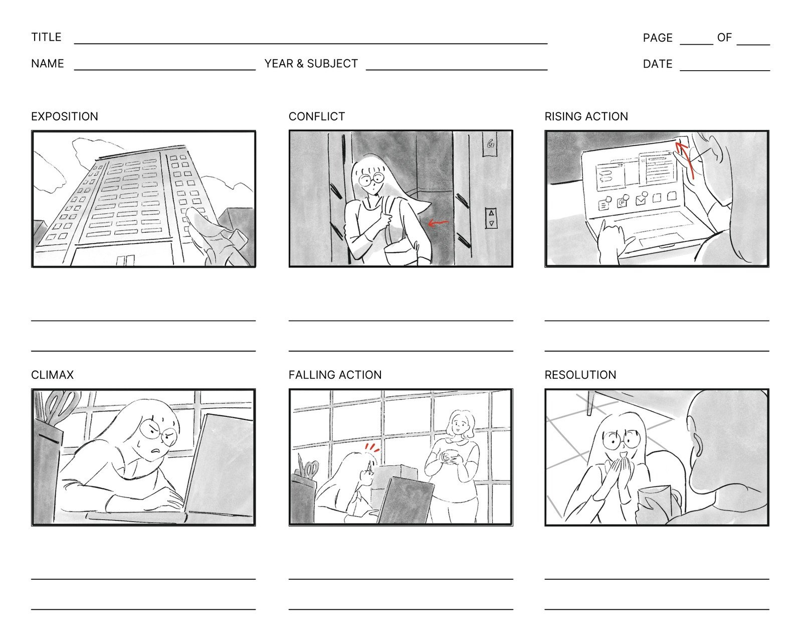 Free, Printable, Customizable Storyboard Templates | Canva for Storyboard Template Sample