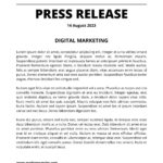 Free Printable, Editable Press Release Templates | Canva In Media Release Sample Template