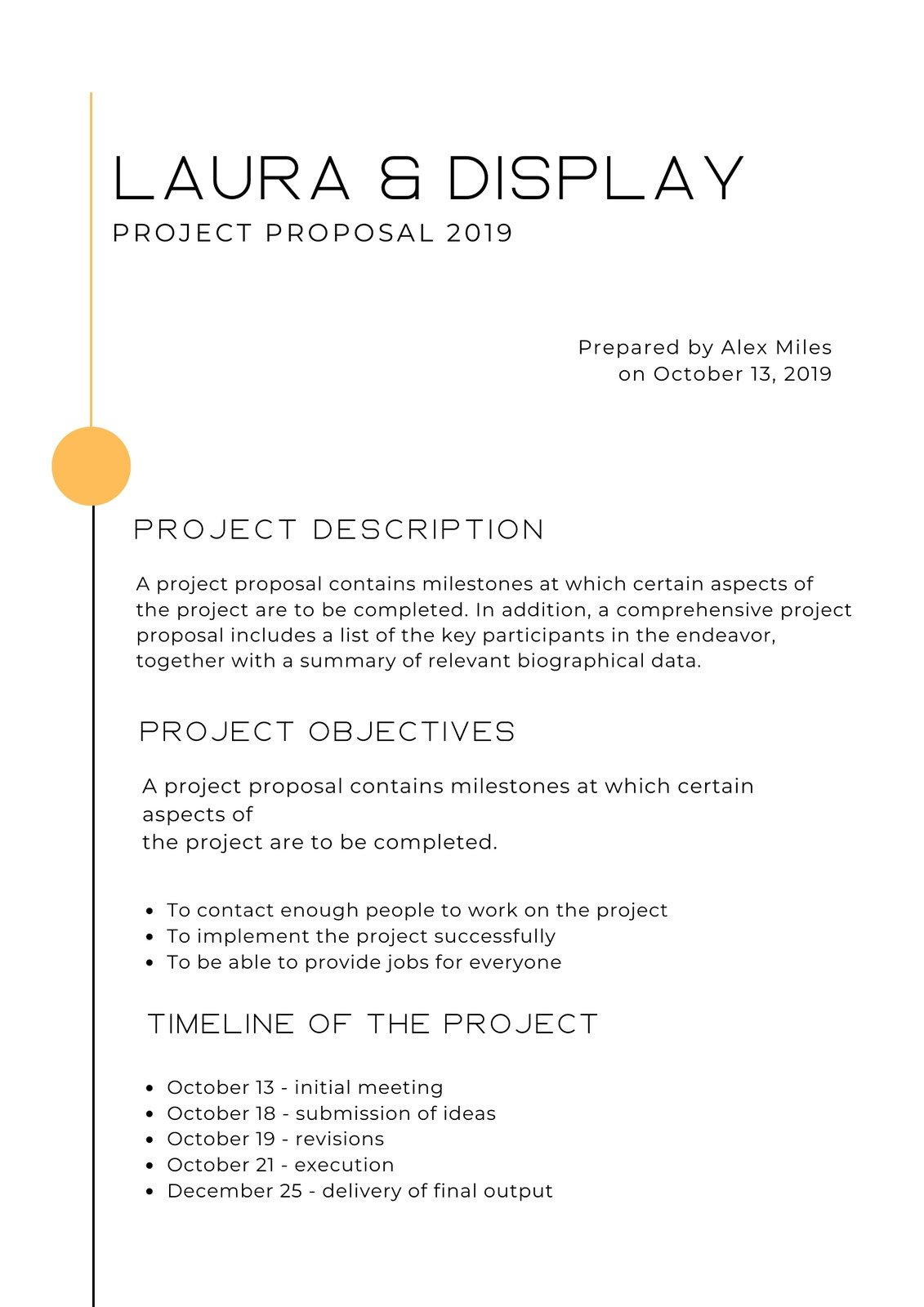 Free, Printable, Editable Proposal Templates For Work Or School inside Free Proposal Sample Template