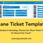 Free Printable Fake Plane Ticket Templates [Pdf] / Airline & Flight Inside Plane Ticket Sample Template