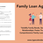 Free Printable Family Loan Agreement Templates [Pdf, Word, Excel] In Family Loan Agreement Sample Template