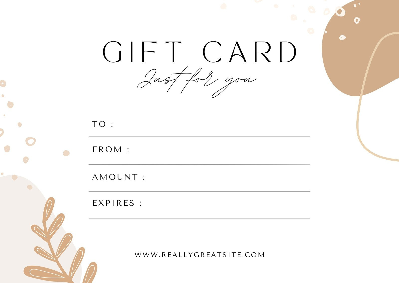 Free, Printable Gift Certificate Templates To Customize | Canva throughout Gift Card Sample Template