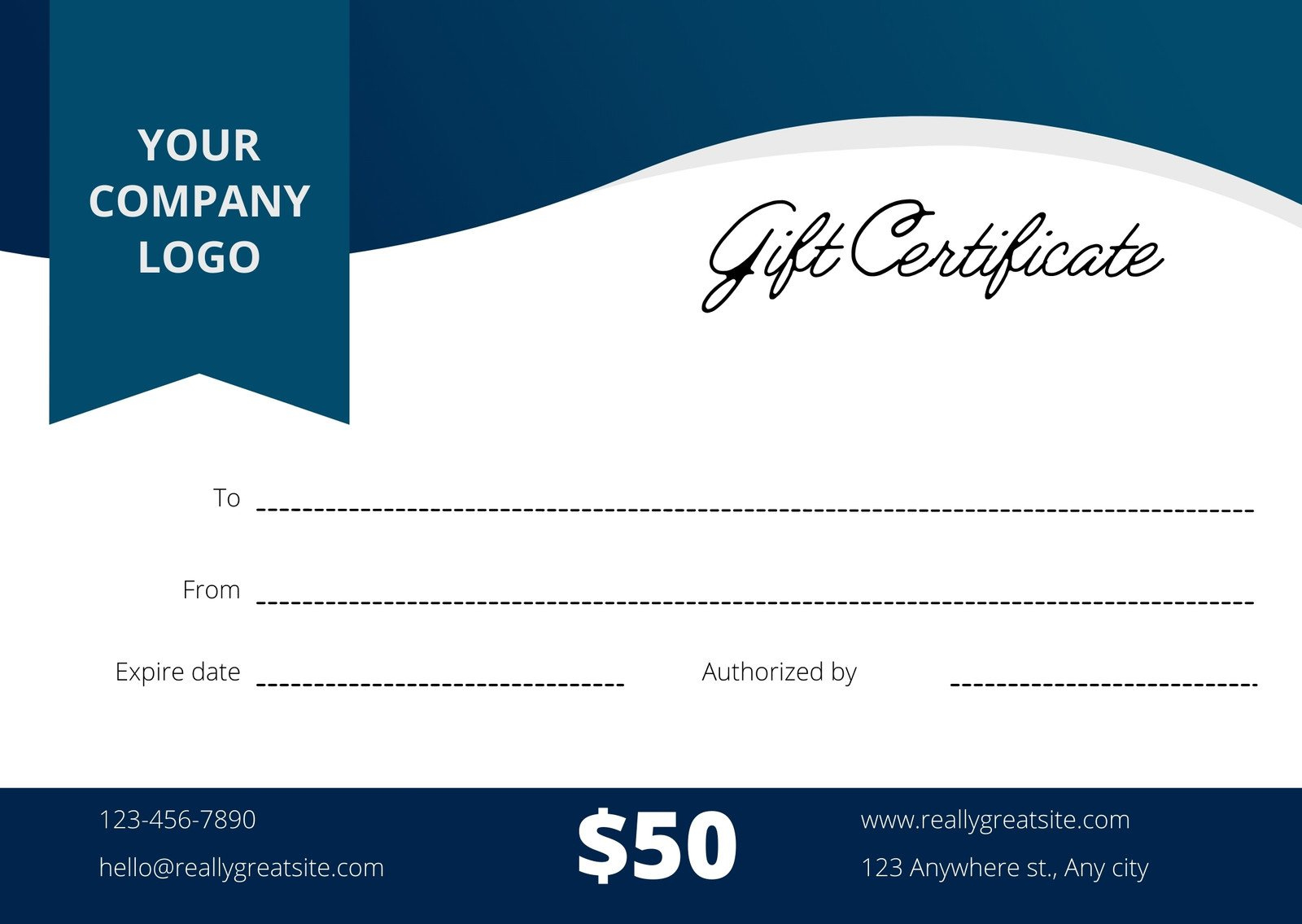 Free, Printable Gift Certificate Templates To Customize | Canva throughout Gift Certificate Sample Template