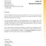 Free Printable Letter Of Recommendation Templates | Canva With Regard To Sample Professional Reference Letter Template