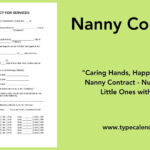 Free Printable Nanny Contract Agreement Templates [Pdf, Word] Sample With Nanny Contract Sample Template