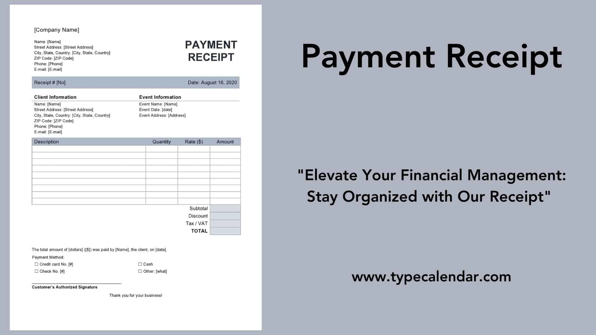 Free Printable Payment Receipt Templates [Word, Excel, Pdf] regarding Official Receipt Sample Template