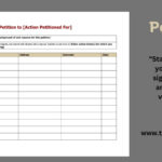 Free Printable Petition Templates [Word, Pdf, Google Docs] +Forms Throughout Sample Petition Letter Template