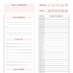 Free, Printable Planner Templates To Customize | Canva Regarding Daily Planner Sample Template