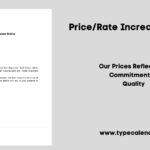 Free Printable Price/Rate Increase Letter Templates [Pdf, Excel Intended For Free Price Increase Letter Sample Template