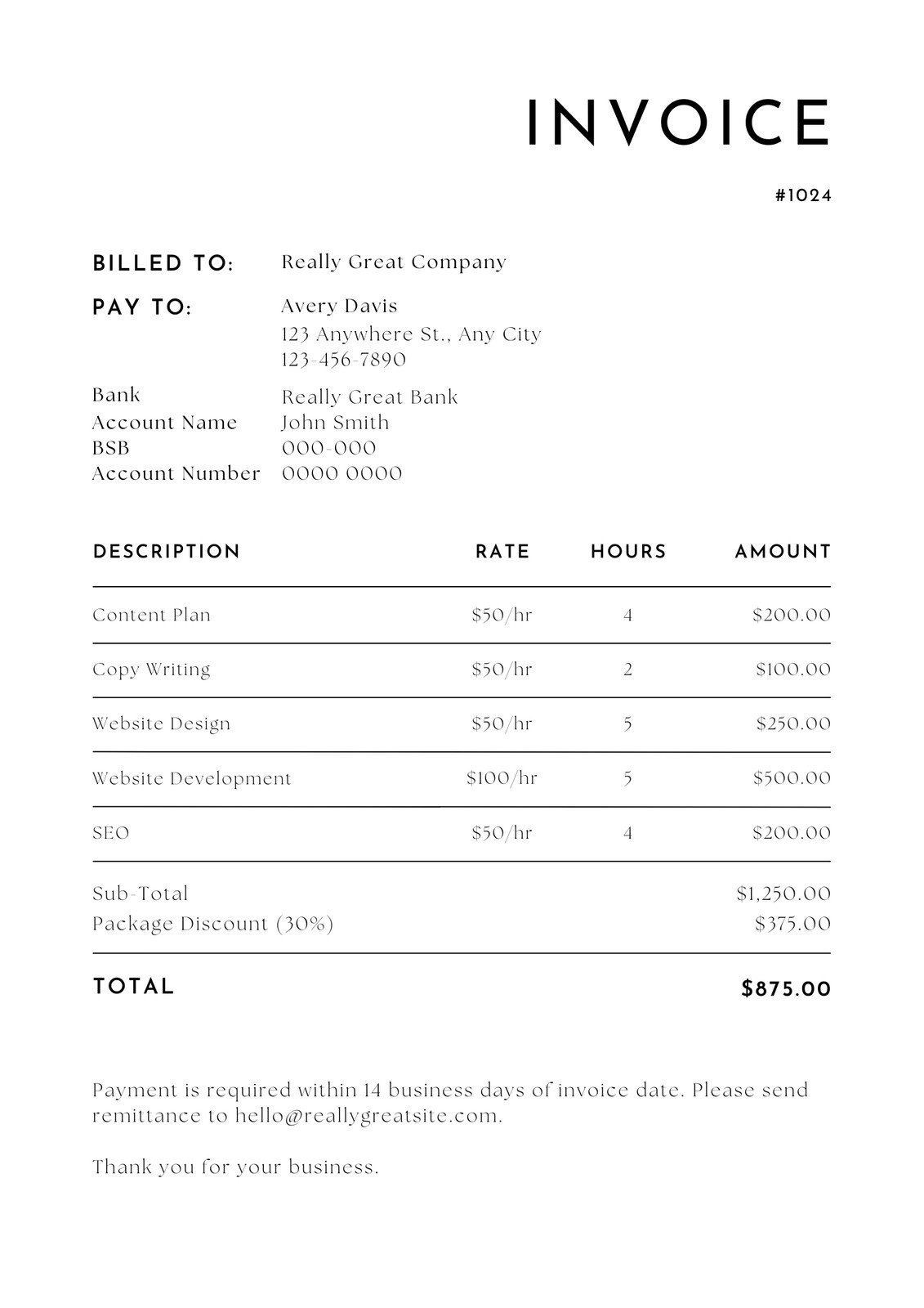 Free, Printable, Professional Invoice Templates To Customize | Canva pertaining to Sample Invoice Template Free