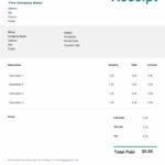 Free & Printable Receipt Templates | Invoice2Go Intended For Receipt Template Free Sample