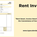 Free Printable Rent Invoice Templates [Word, Excel, Pdf] Intended For Rent Invoice Sample Template