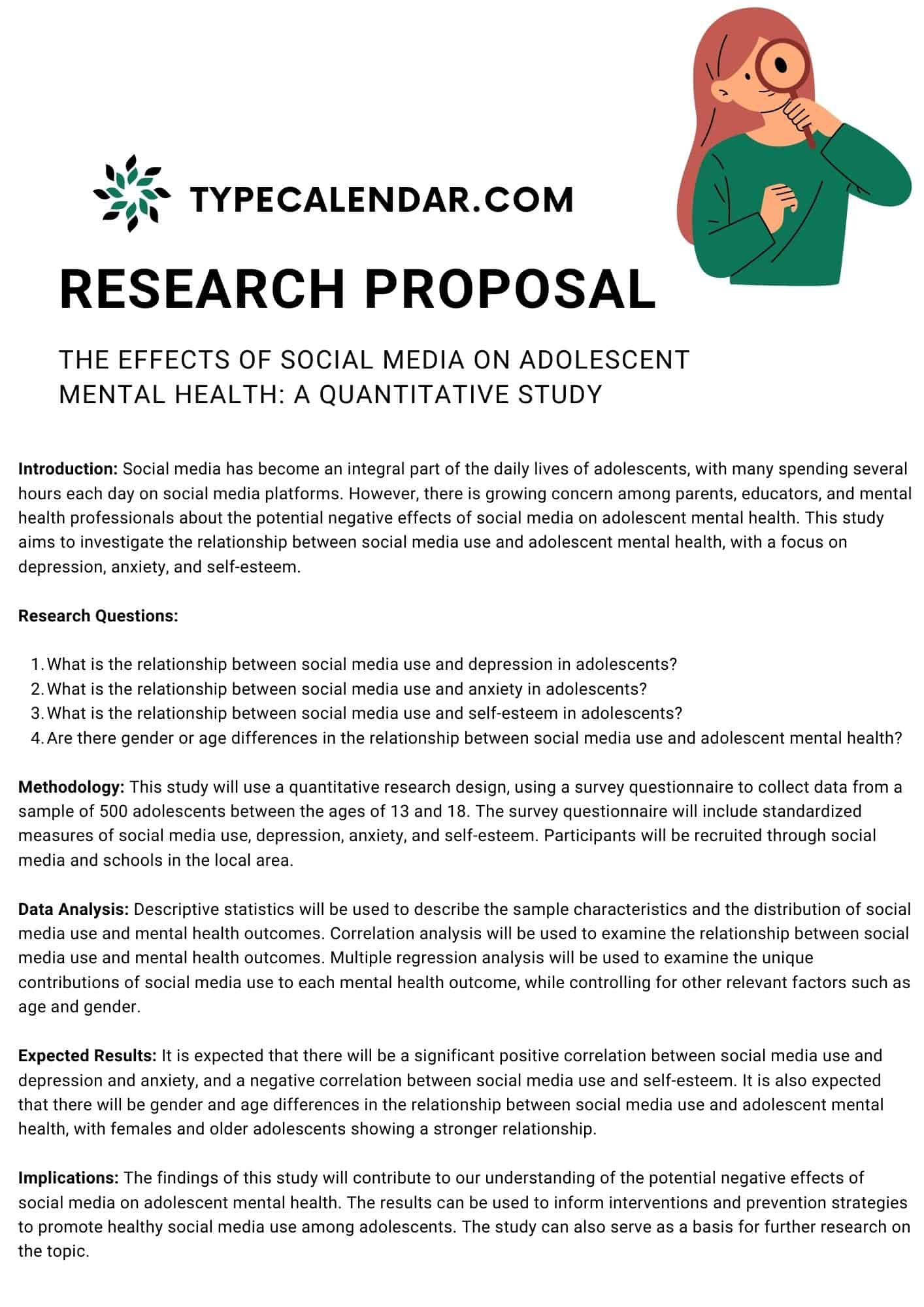 Free Printable Research Proposal Templates [Word, Pdf] For Students within Research Proposal Sample Template