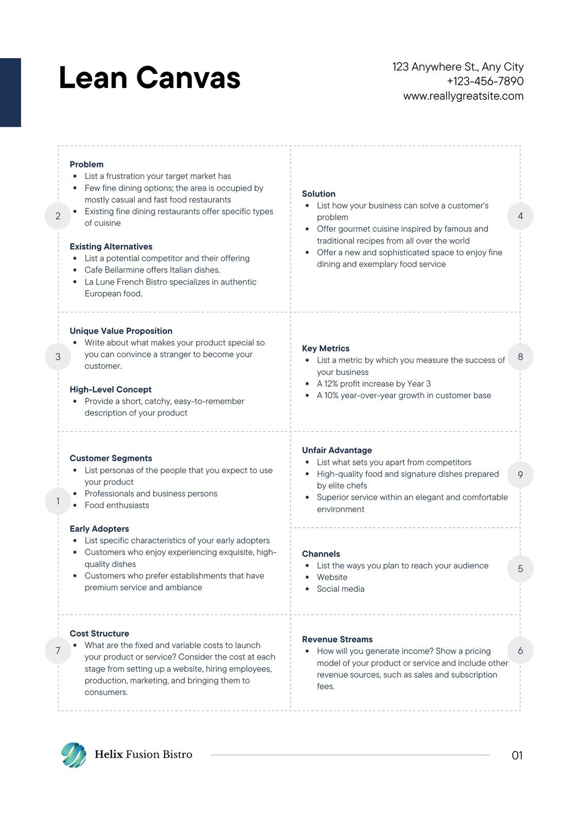 Free Printable Restaurant Business Plan Templates | Canva inside Restaurant Business Plan Template Sample