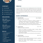 Free Printable Resume Templates You Can Customize | Canva For Professional Resume Template Free Sample