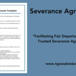 Free Printable Severance Agreement Templates [Word, Pdf] Inside Severance Agreement Template Sample