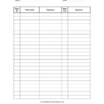 Free Printable Sign In And Out Sheet Templates [Pdf, Word, Excel] Throughout Sample Sign Out Sheet Template