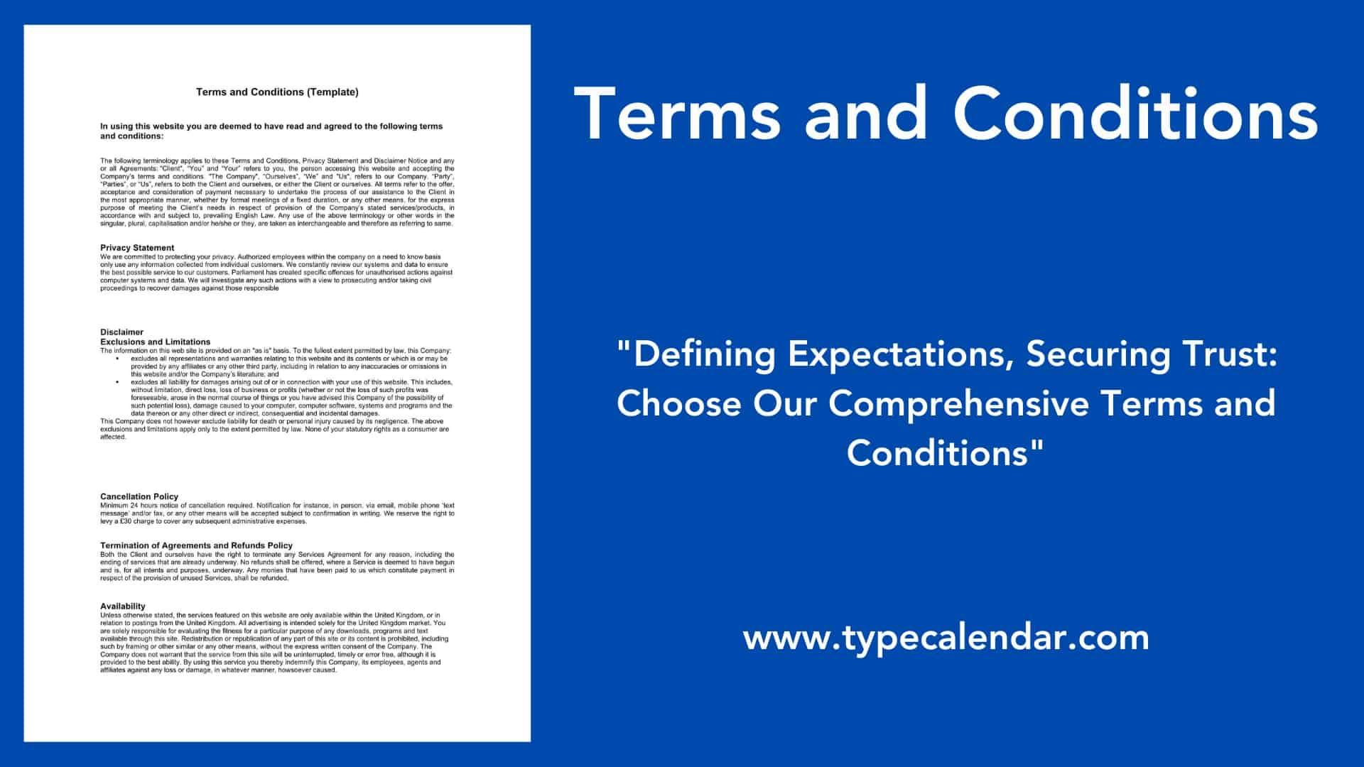 Free Printable Terms And Conditions Templates [Pdf, Word] Simple regarding Terms and Conditions Template Sample