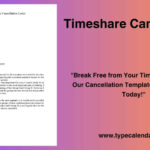 Free Printable Timeshare Cancellation Letter Templates [Pdf, Word] With Regard To Timeshare Owner Medical Hardship Template Sample