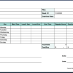 Free Printable Timesheet Templates (Excel, Word, Pdf) For Employee Timesheet Sample Template