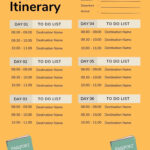 Free Printable Travel Itinerary Templates [Word, Excel] Executives Inside Free Travel Itinerary Sample Templates