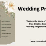 Free Printable Wedding Program Templates [Word, Pdf] Folded Examples Inside Wedding Programs Sample Templates