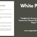 Free Printable White Paper Templates [Pdf, Word] Pertaining To White Paper Sample Template