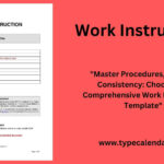 Free Printable Work Instruction Templates [Pdf, Word, Excel] Regarding Work Instructions Template Sample