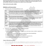 Free Privacy Policy | Template & Faqs   Rocket Lawyer Uk Within Privacy Policy Sample Template